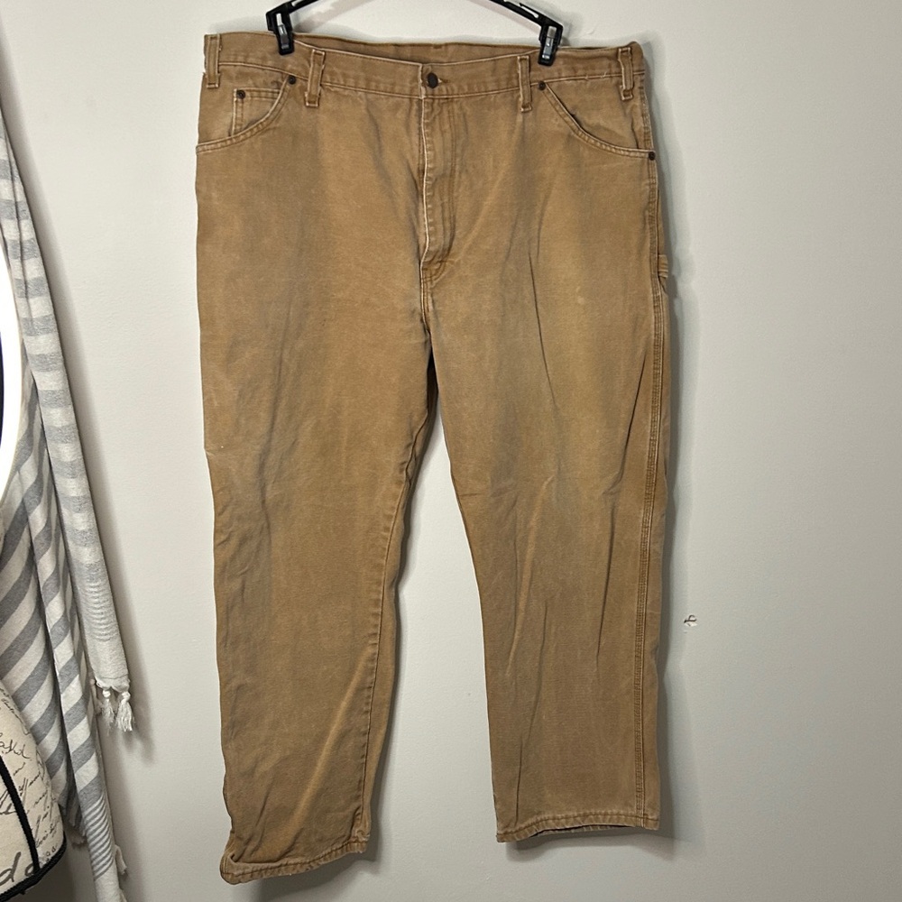 Dickies Men's Brown work carpenter pants 42x30